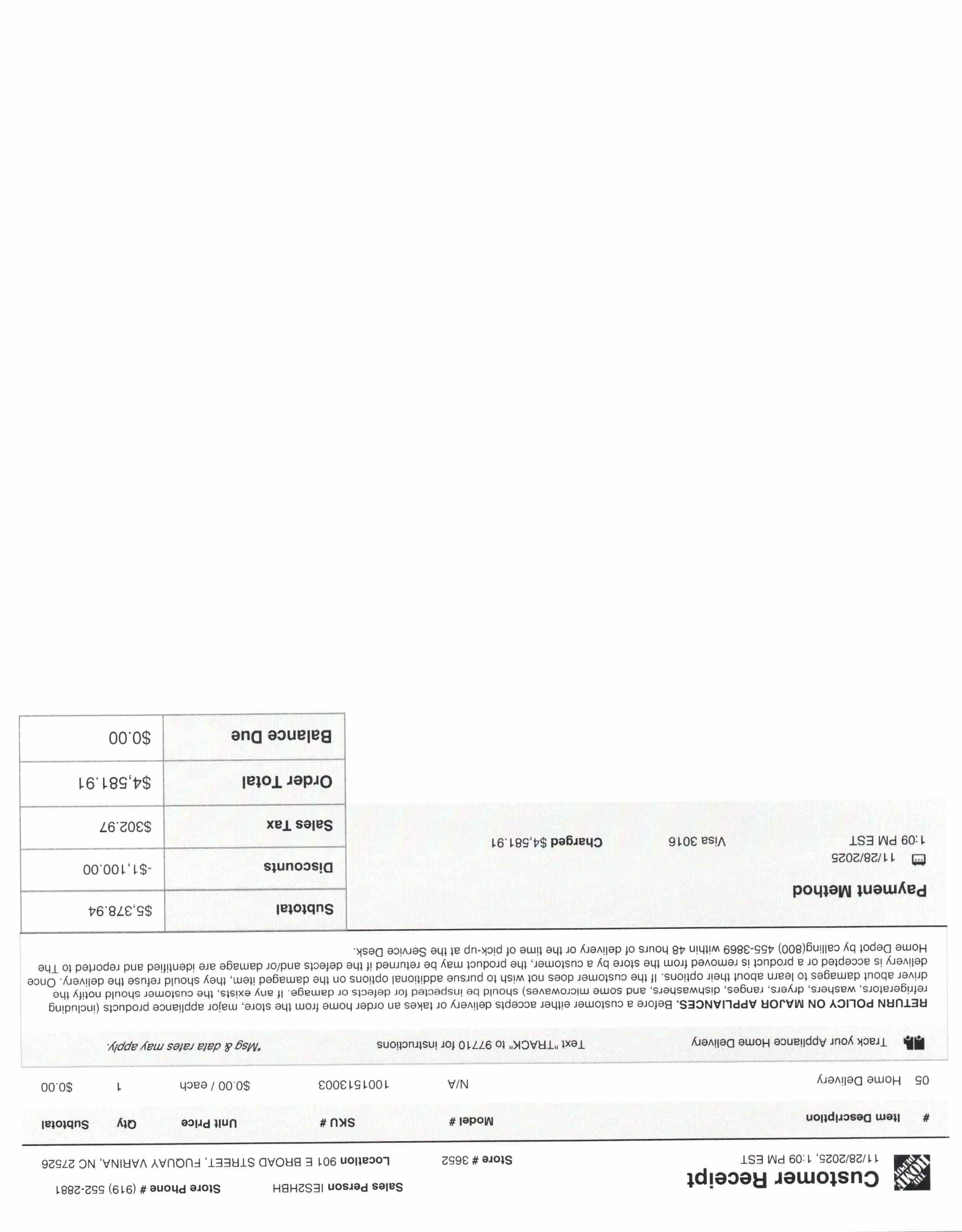 Upload Receipt